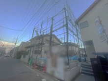 【東京都/杉並区上井草】杉並区上井草三丁目新築戸建 建築中の外観