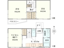 【東京都/杉並区阿佐谷北】杉並区阿佐ヶ谷北2丁目　戸建て 間取り図