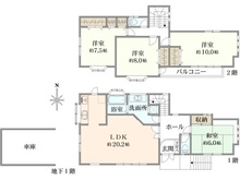 【東京都/杉並区清水】杉並区清水3丁目 戸建 間取り図