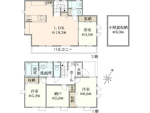 【東京都/中野区上鷺宮】中野区上鷺宮5丁目　新築戸建　C号棟（全5棟） 間取り図