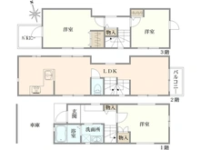 【東京都/杉並区方南】杉並区方南1丁目　中古戸建 間取り図