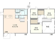 【東京都/杉並区下高井戸】杉並区下高井戸4丁目　新築戸建 間取り図
