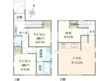 【東京都/杉並区和泉】杉並区和泉4丁目　新築戸建　1号棟 間取り図