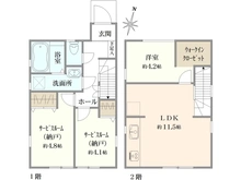 【東京都/杉並区和泉】杉並区和泉4丁目　新築戸建　3号棟 間取り図