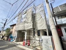 【東京都/目黒区柿の木坂】目黒区柿の木坂3丁目　新築戸建　1号棟 建築中の外観