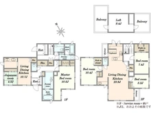 【東京都/目黒区駒場】目黒区駒場2丁目　賃貸併用住宅 間取り図
