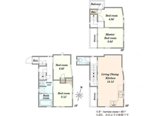【東京都/世田谷区三宿】世田谷区三宿2丁目　中古戸建 間取り図