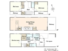 【東京都/目黒区目黒本町】目黒区目黒本町4丁目　中古戸建 間取り図