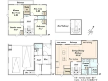 【東京都/目黒区中町】目黒区中町1丁目　新築戸建 間取り図