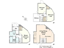 【東京都/世田谷区池尻】世田谷区池尻2丁目　中古戸建 間取り図