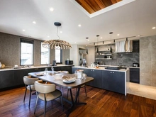 【東京都/目黒区柿の木坂】目黒区柿の木坂3丁目　新築戸建 リビング・ダイニング：※家具調度品等は販売価格に含まれておりません