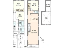 【東京都/世田谷区下馬】世田谷区下馬4丁目　新築戸建A号棟 間取り図