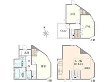 【東京都/世田谷区池尻】世田谷区池尻2丁目　中古戸建 間取り図