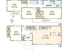 【東京都/練馬区桜台】練馬区桜台一丁目　新築戸建て　C号棟 間取り図