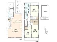【東京都/東村山市久米川町】東村山市久米川町1丁目　新築戸建　2号棟【全2棟】 間取り図