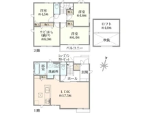 【東京都/杉並区上井草】杉並区上井草2丁目 新築戸建て 間取り図