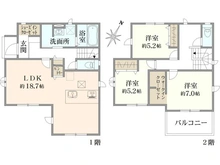 【埼玉県/和光市南】和光市南1丁目　新築戸建　3号棟【全4棟】 間取り図