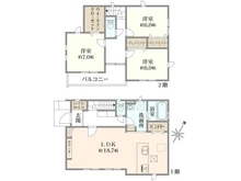 【埼玉県/和光市南】和光市南1丁目　新築戸建 4号棟【全4棟】 間取り図