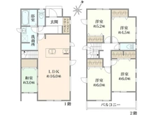 【埼玉県/和光市南】和光市南1丁目　新築戸建　1号棟【全4棟】 間取り図