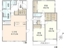 【埼玉県/和光市南】和光市南1丁目　新築戸建 2号棟【全4棟】 間取り図