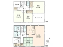 【東京都/東村山市廻田町】東村山市回廻田町2丁目　新築戸建 3号棟【全6棟】 間取り図