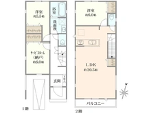 【東京都/足立区保木間】足立区保木間3丁目　新築戸建　4号棟【全4棟】 間取り図