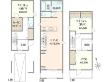 【東京都/足立区西綾瀬】足立区西綾瀬2丁目　新築戸建  C号棟【全3棟】 間取り図