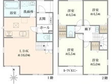 【東京都/葛飾区西水元】葛飾区西水元2丁目　新築戸建　2号棟【全18棟】 間取り図