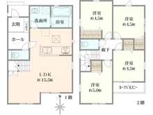 【東京都/葛飾区西水元】葛飾区西水元2丁目　新築戸建　3号棟【全18棟】 間取り図