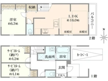 【東京都/杉並区上井草】杉並区上井草2丁目　新築戸建　A号棟（全2棟） 間取り図