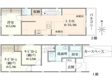 【東京都/杉並区上井草】杉並区上井草2丁目　新築戸建　B号棟（全2棟） 間取り図