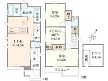 【東京都/中野区上鷺宮】中野区上鷺宮5丁目 新築戸建て A号棟/全3棟 間取り図