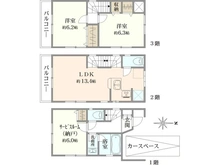 【東京都/中野区鷺宮】中野区鷺宮5丁目　一戸建 間取り図