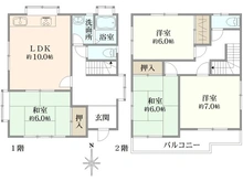 【東京都/東久留米市金山町】東久留米市金山町2丁目　戸建 間取り図