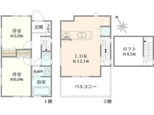【東京都/東久留米市浅間町】東久留米市浅間町2丁目　新築戸建 間取り図