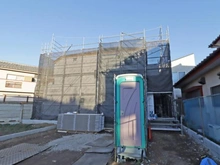 【東京都/練馬区平和台】練馬区平和台3丁目　新築分譲住宅 2号棟（全3区画） 建築中の外観：全3区画