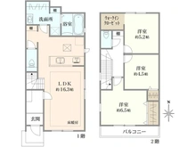 【東京都/練馬区平和台】練馬区平和台3丁目　新築分譲住宅 2号棟（全3区画） 間取り図