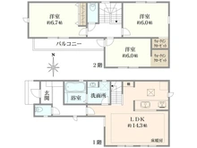 【東京都/練馬区平和台】練馬区平和台3丁目　新築分譲住宅  3号棟（全3区画） 間取り図