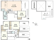 【東京都/練馬区桜台】練馬区桜台5丁目　戸建 間取り図
