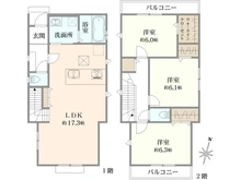 【東京都/東久留米市浅間町】東久留米市浅間町3丁目　新築戸建　2号棟【全3棟】 間取り図