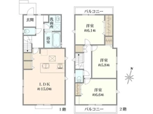 【東京都/東久留米市浅間町】東久留米市浅間町3丁目　新築戸建　3号棟【全3棟】 間取り図