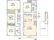 【東京都/練馬区桜台】練馬区桜台4丁目　新築分譲住宅　D号棟【全6棟】　 間取り図