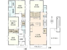 【東京都/練馬区桜台】練馬区桜台4丁目　新築分譲住宅　E号棟【全6棟】　 間取り図