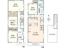 【東京都/練馬区桜台】練馬区桜台4丁目　新築分譲住宅　F号棟【全6棟】　 間取り図
