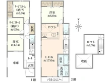【東京都/杉並区今川】杉並区今川1丁目　新築戸建 1号棟【全2号棟】 間取り図