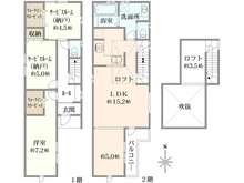 【東京都/杉並区今川】杉並区今川1丁目　新築戸建　 2号棟【全2号棟】 間取り図