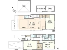 【東京都/練馬区桜台】練馬区桜台5丁目　新築戸建 間取り図