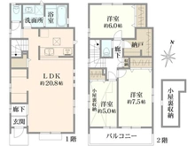 【東京都/東久留米市小山】東久留米市小山5丁目　新築戸建　4号棟【全5棟】 間取り図