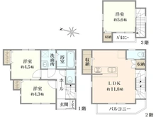 【東京都/練馬区春日町】練馬区春日町5丁目 　戸建 間取り図