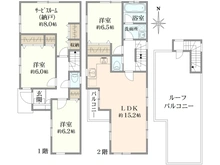 【東京都/練馬区富士見台】練馬区富士見台4丁目　戸建 間取り図